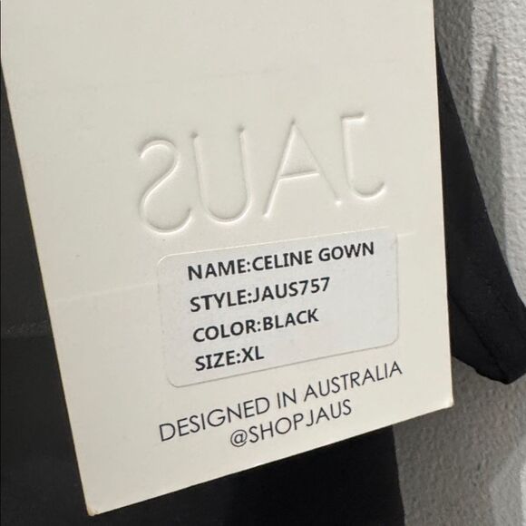 NWT Jaus Celine Gown Maxi dress in black - Picture 9 of 11